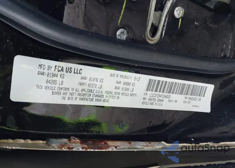 2015 Dodge Dart Gt z USA, uszkodzony, nr VIN 1C3CDFEB4FD346525